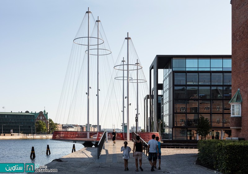 پل عابر پیاده خلاقانه در کپنهاگ دانمارک