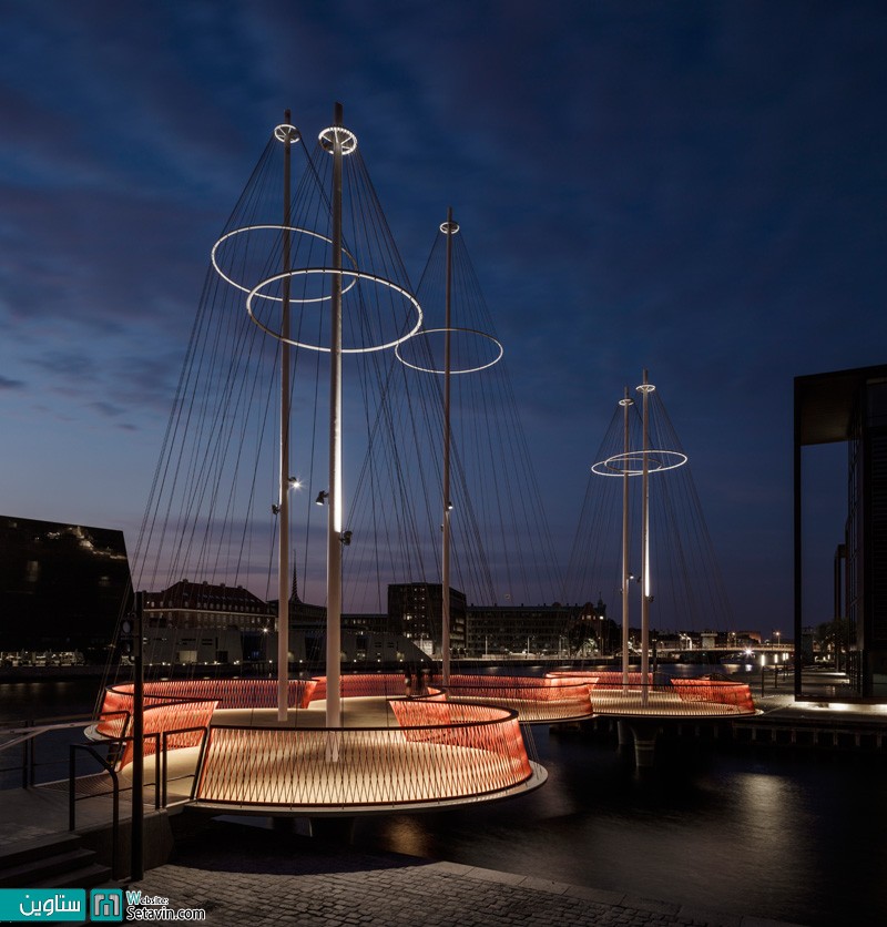 پل عابر پیاده خلاقانه در کپنهاگ