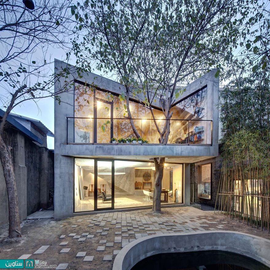 ترکیب هوشمندانه ساختمان با درختان