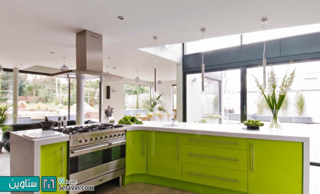 16 آشپزخانه سبز