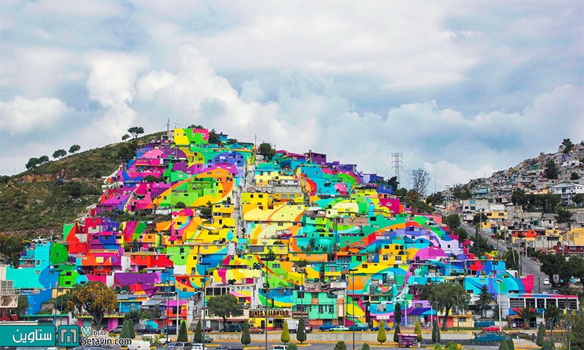 پروژه بی نظیر رنگ آمیزی روستای palmitas اثر تیم germen crew