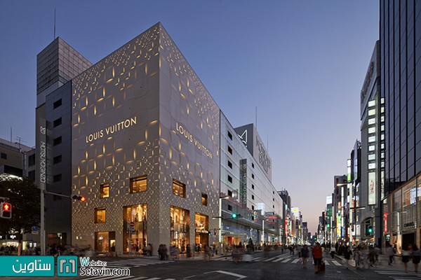 ساختمان تجاری لوئیس ویتون در توکیو