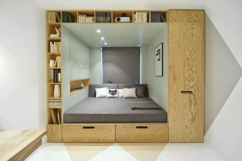 تختخوابهای طراحی شده برای اتاق خوابهای کوچک